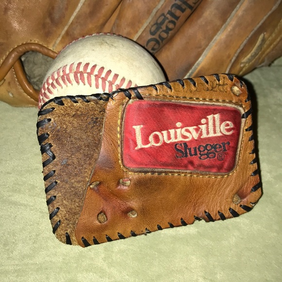 Vintage Other - Custom Handmade Leather Wallet ⚾️ Baseball Glove